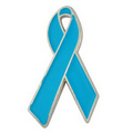 Light Blue Awareness Ribbon Lapel Pin